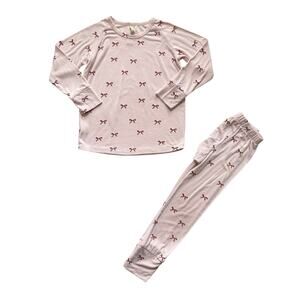 Childhoods Modal Classic Bow Rib Knit Set Size 5T